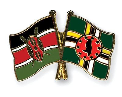 Fahnen Pins Kenia Dominica