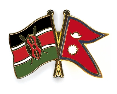 Fahnen Pins Kenia Nepal