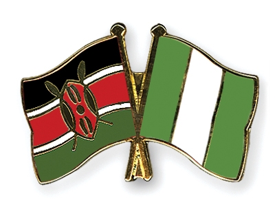 Fahnen Pins Kenia Nigeria