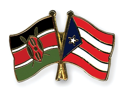 Fahnen Pins Kenia Puerto-Rico