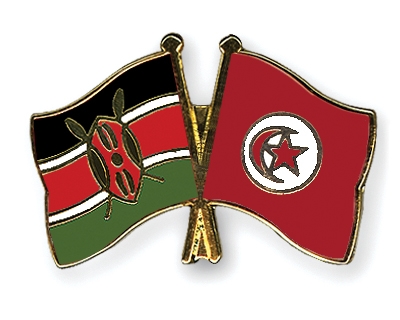 Fahnen Pins Kenia Tunesien