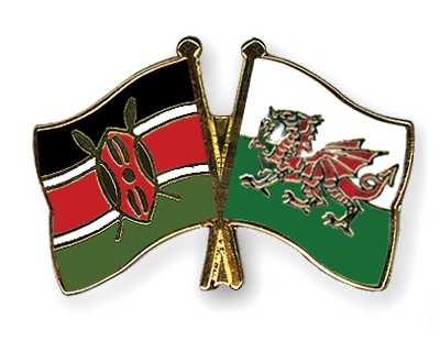 Fahnen Pins Kenia Wales