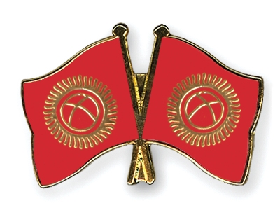 Fahnen Pins Kirgisistan Kirgisistan