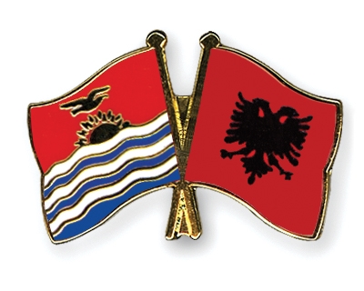 Fahnen Pins Kiribati Albanien