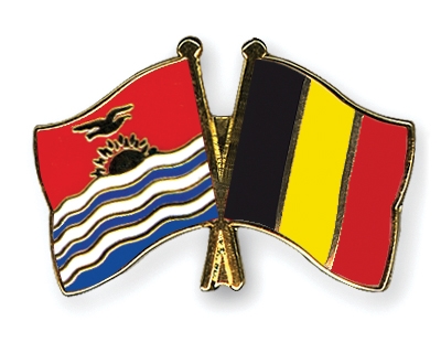 Fahnen Pins Kiribati Belgien