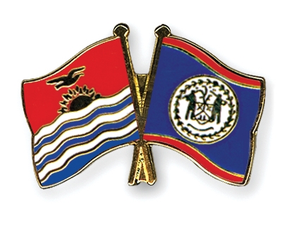 Fahnen Pins Kiribati Belize