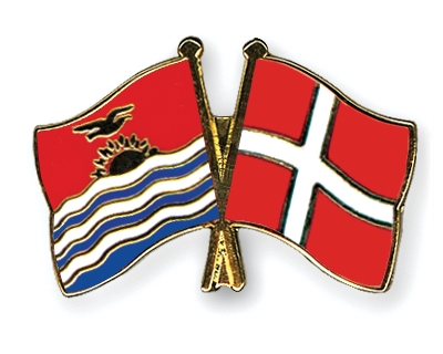 Fahnen Pins Kiribati Dnemark