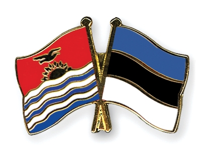 Fahnen Pins Kiribati Estland