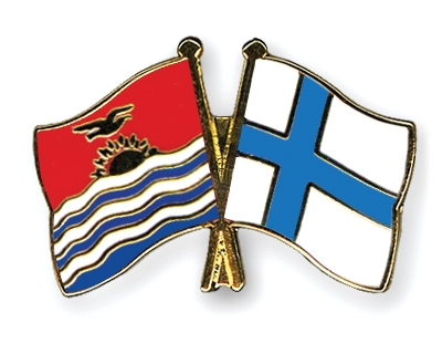Fahnen Pins Kiribati Finnland
