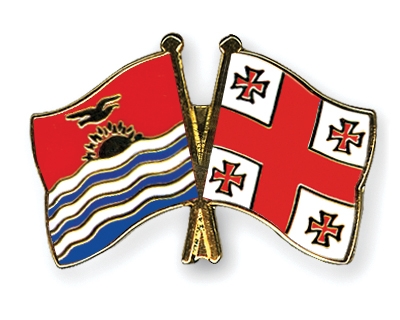 Fahnen Pins Kiribati Georgien