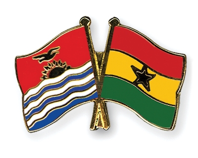 Fahnen Pins Kiribati Ghana