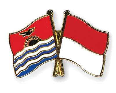 Fahnen Pins Kiribati Indonesien