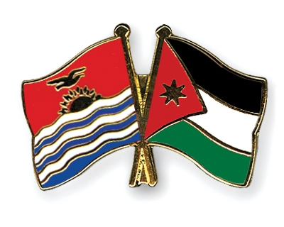 Fahnen Pins Kiribati Jordanien