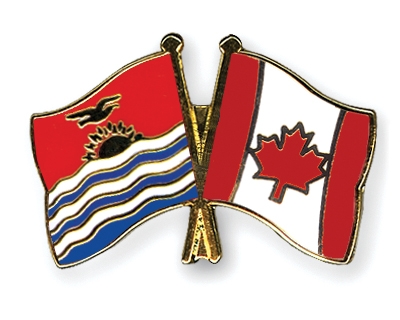 Fahnen Pins Kiribati Kanada