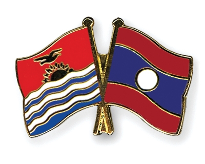 Fahnen Pins Kiribati Laos