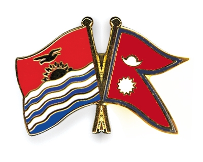 Fahnen Pins Kiribati Nepal