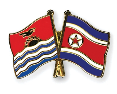 Fahnen Pins Kiribati Nordkorea