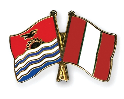 Fahnen Pins Kiribati Peru