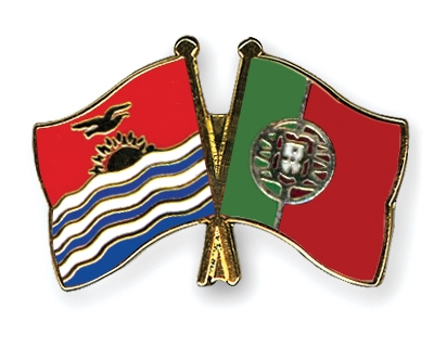 Fahnen Pins Kiribati Portugal