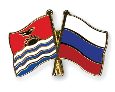 Fahnen Pins Kiribati Russland