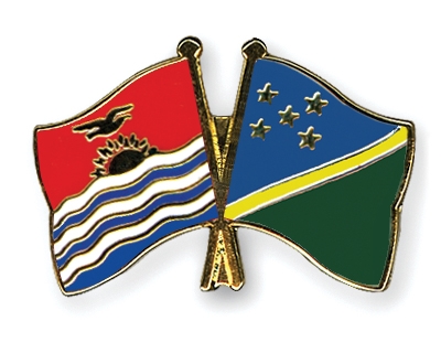 Fahnen Pins Kiribati Salomonen