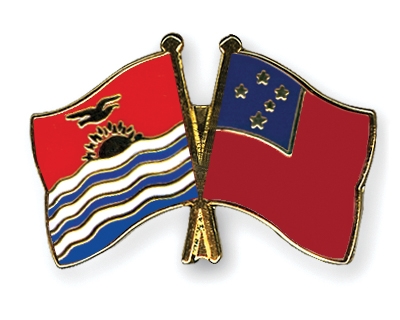 Fahnen Pins Kiribati Samoa