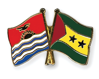 Fahnen Pins Kiribati Sao-Tome-und-Principe