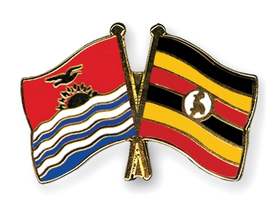 Fahnen Pins Kiribati Uganda