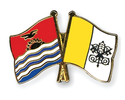 Fahnen Pins Kiribati Vatikanstadt