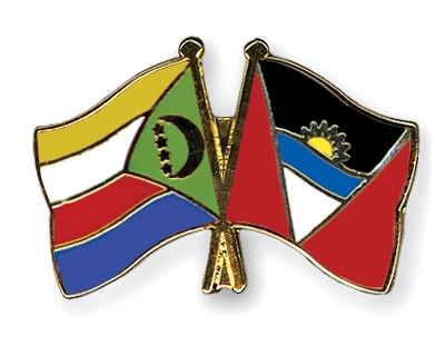 Fahnen Pins Komoren Antigua-und-Barbuda