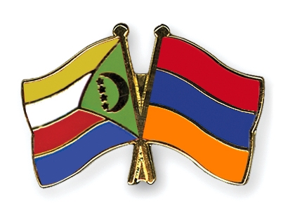 Fahnen Pins Komoren Armenien