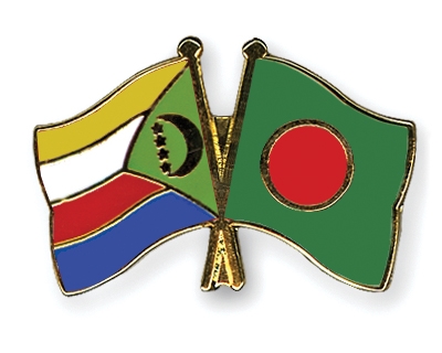 Fahnen Pins Komoren Bangladesch