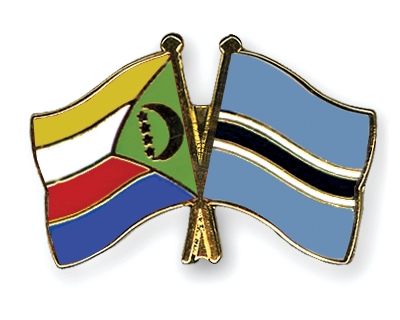 Fahnen Pins Komoren Botsuana
