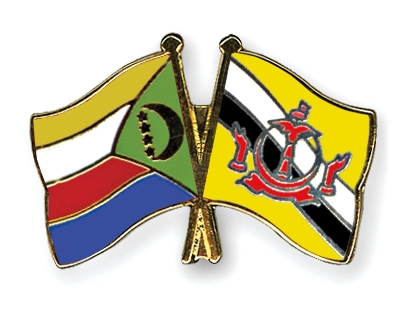 Fahnen Pins Komoren Brunei-Darussalam