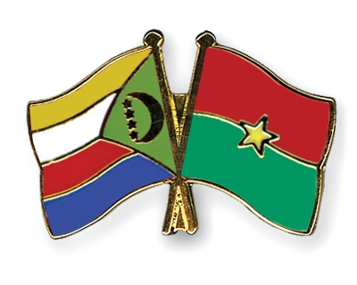 Fahnen Pins Komoren Burkina-Faso