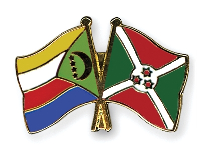 Fahnen Pins Komoren Burundi