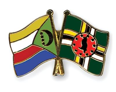 Fahnen Pins Komoren Dominica