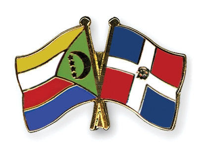 Fahnen Pins Komoren Dominikanische-Republik