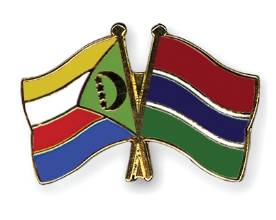 Fahnen Pins Komoren Gambia