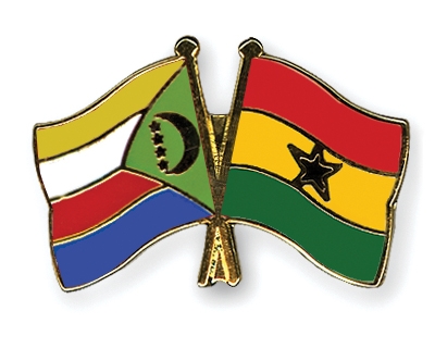 Fahnen Pins Komoren Ghana