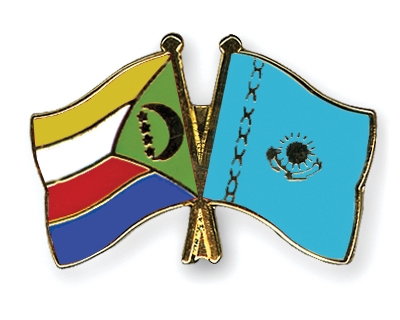 Fahnen Pins Komoren Kasachstan