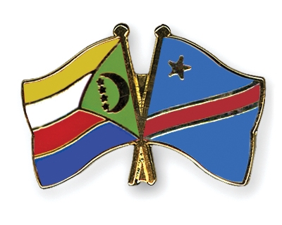 Fahnen Pins Komoren Kongo-Demokratische-Republik