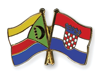 Fahnen Pins Komoren Kroatien