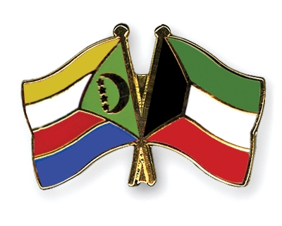 Fahnen Pins Komoren Kuwait