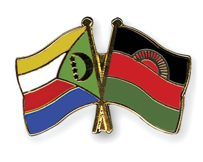 Fahnen Pins Komoren Malawi