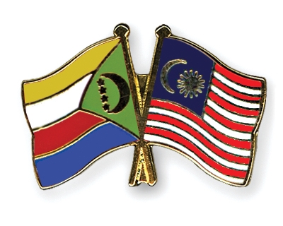 Fahnen Pins Komoren Malaysia