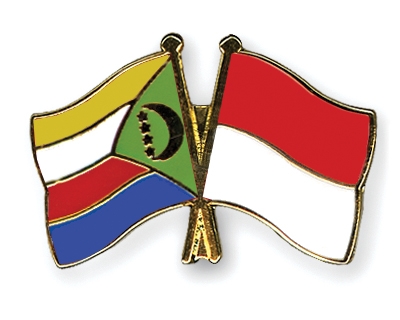 Fahnen Pins Komoren Monaco