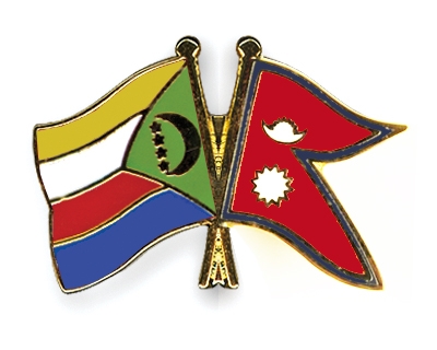 Fahnen Pins Komoren Nepal
