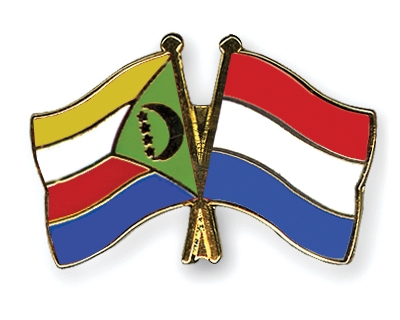 Fahnen Pins Komoren Niederlande