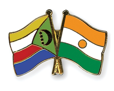 Fahnen Pins Komoren Niger